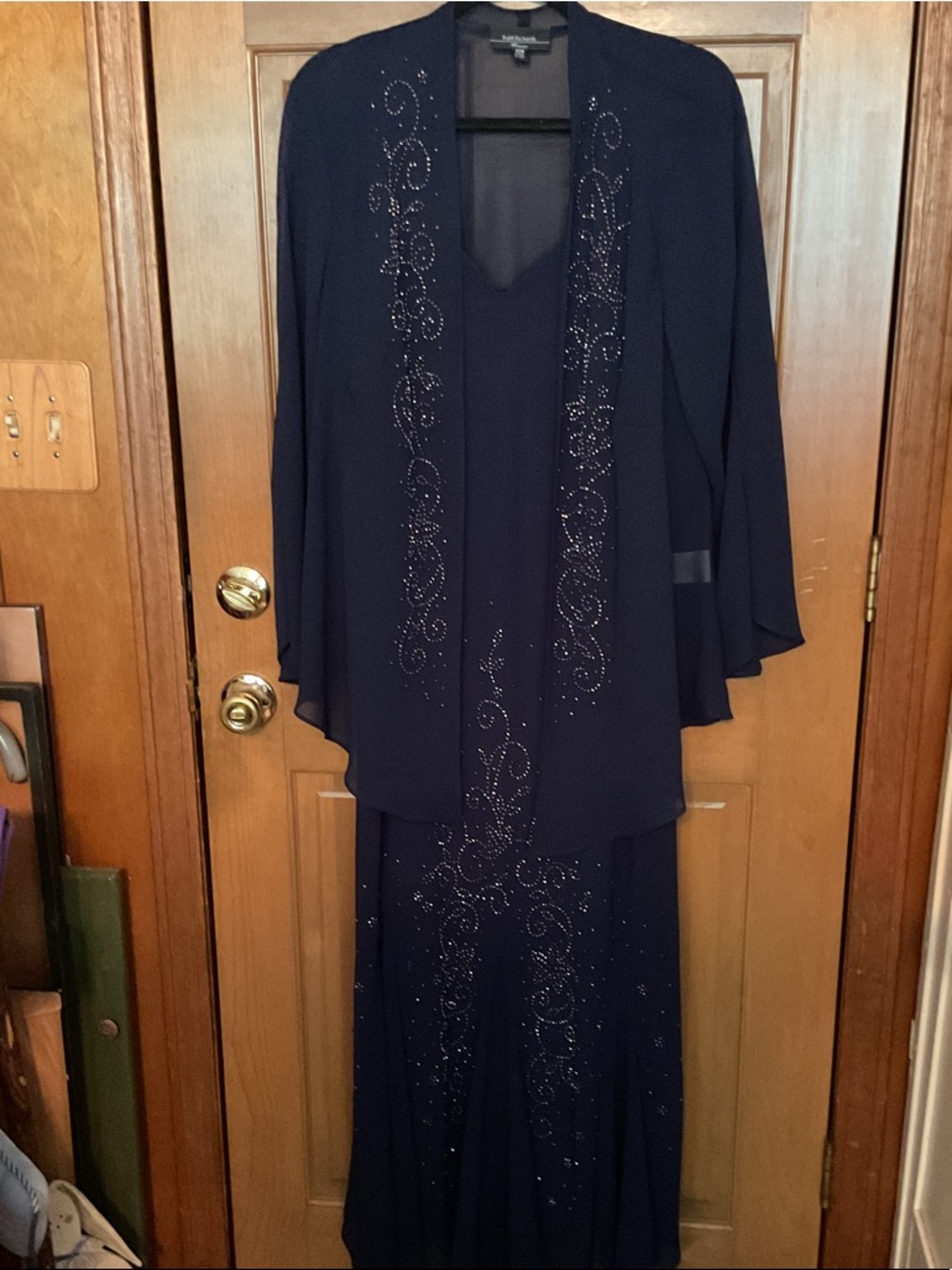 R & M Richards Navy Dress and Jacket